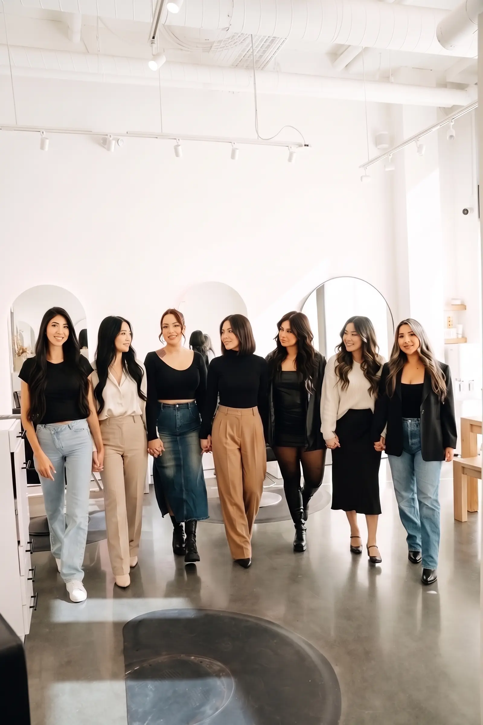The Ivory Salon team in the San Jose studio